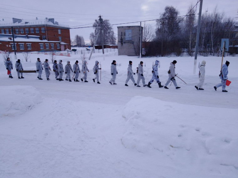 Традиционный зимний военно-полевой выход.